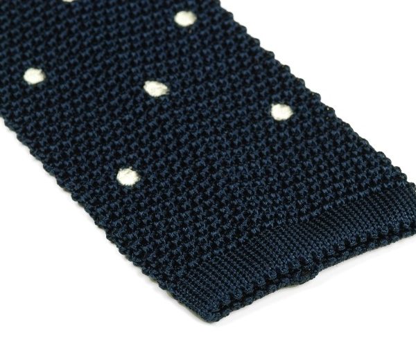 It’s On Sale: Navy and White Knit Tie