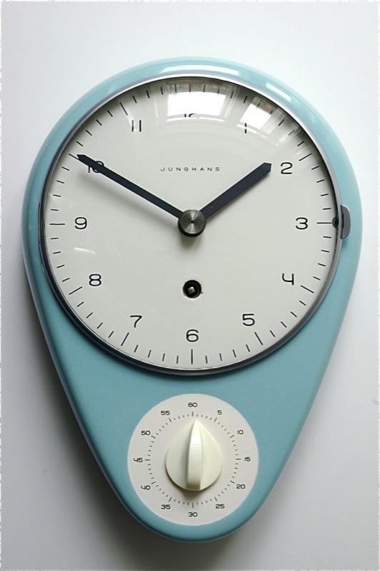 Kitchen clock with timer by Junghans