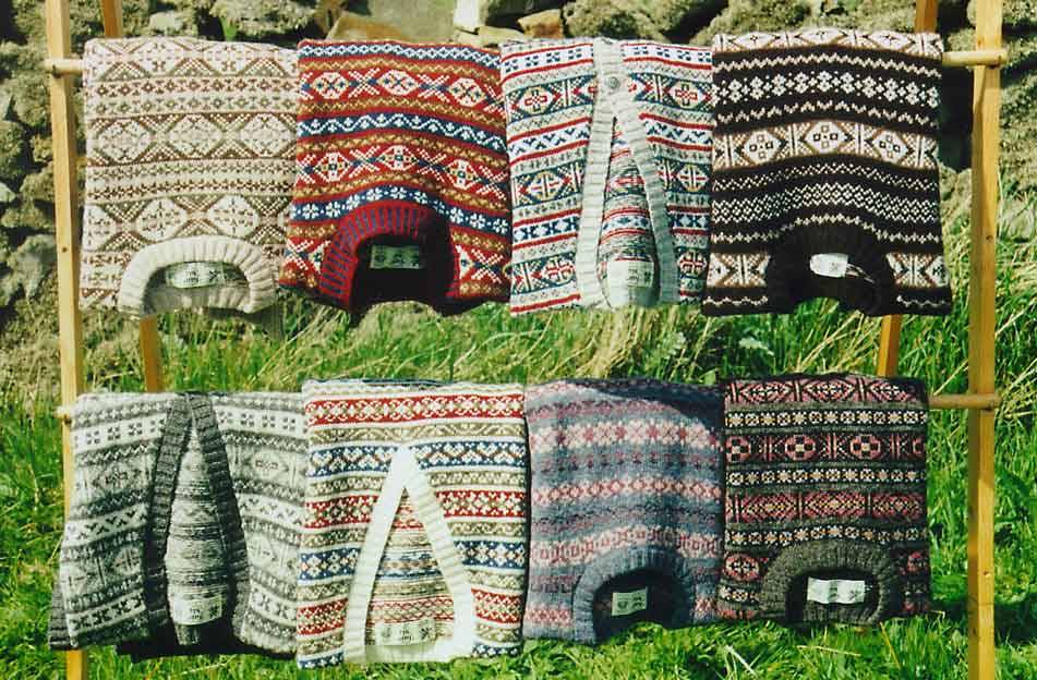 Fair Isle sweaters that are hand knit in the UK