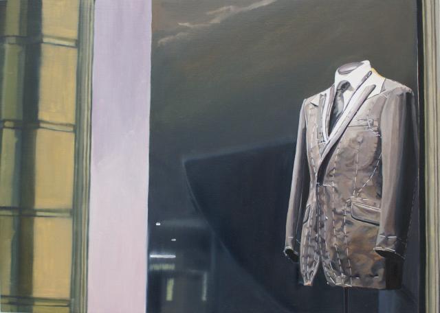 Oil paintings of Savile Row suits