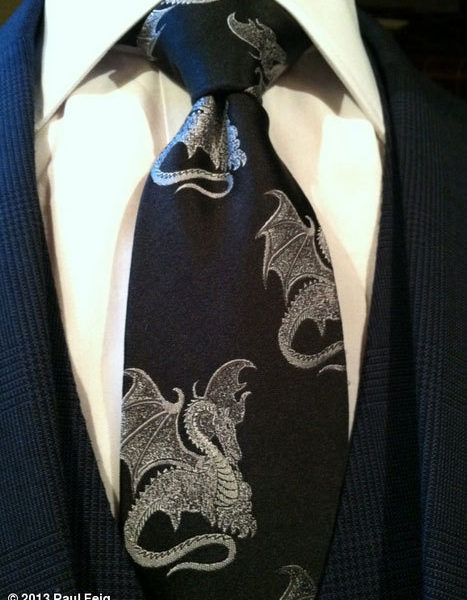 Of course Paul Feig is wearing this tie for the Game of Thrones premiere