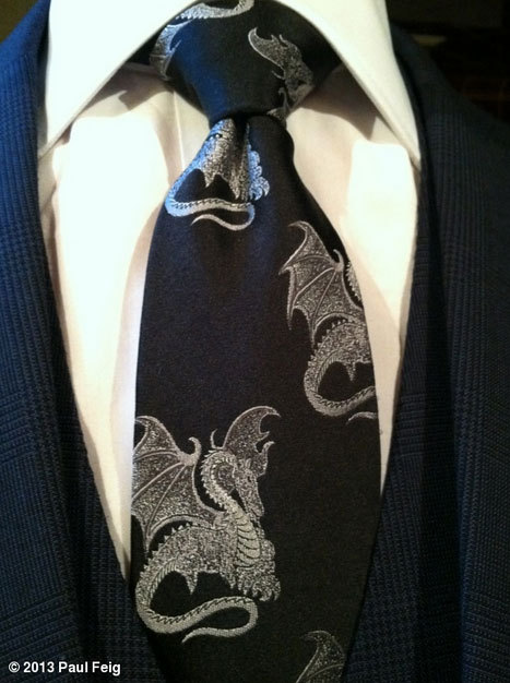 Of course Paul Feig is wearing this tie for the Game of Thrones premiere