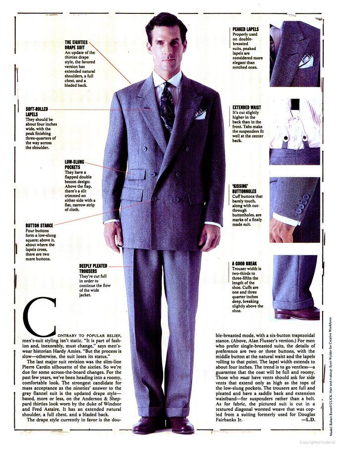 The Eighties Drape Suit