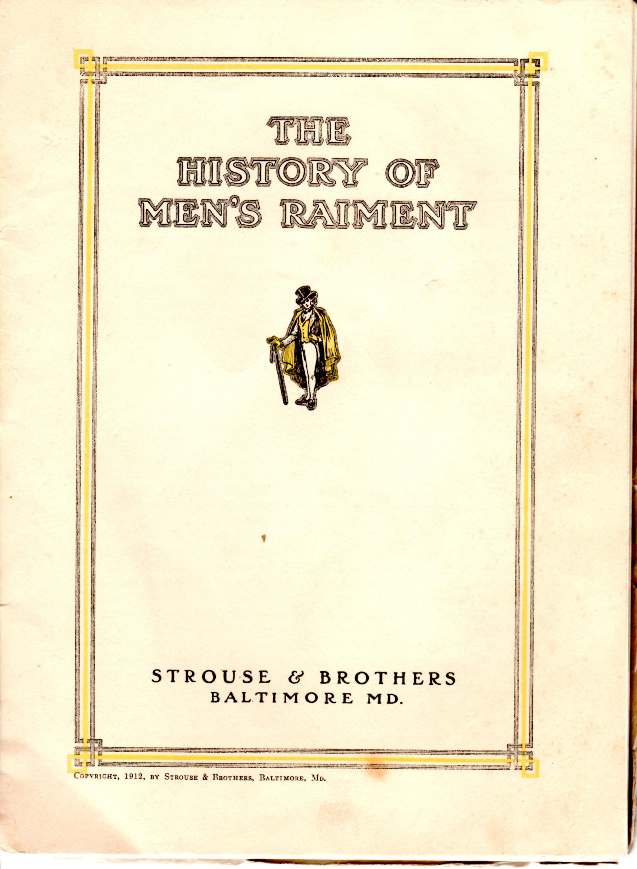 The History of Men’s Raiment: Spring & Summer, 1912