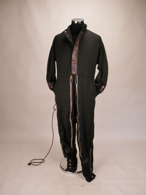 electrically-heated, wool flying suit from France