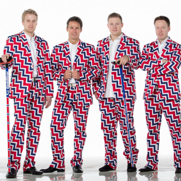 The Norweigan curling team will be wearing crazy outfits again this year