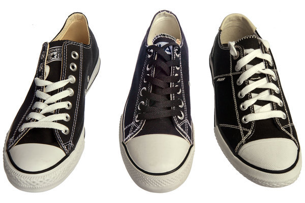 The shoe on the left is by Converse