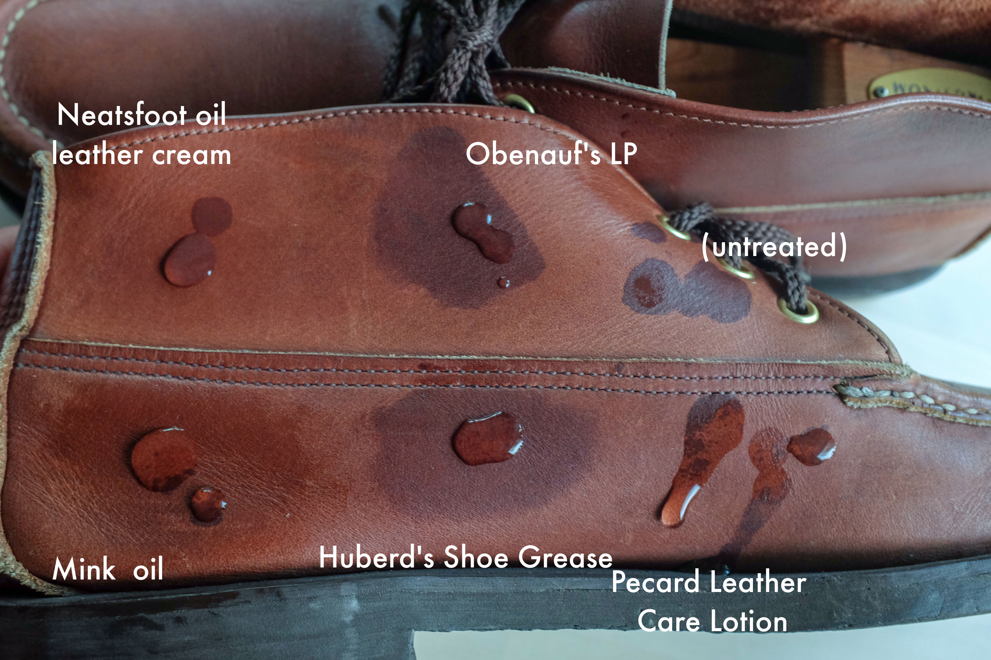 getting oil out of leather shoes