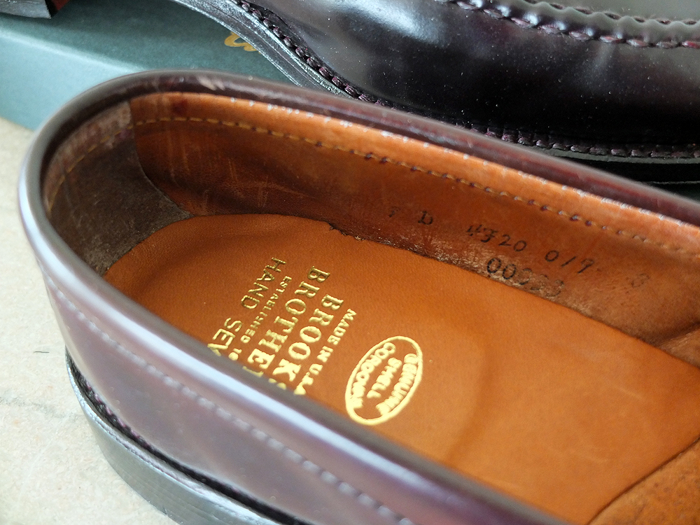 brooks brothers shell cordovan