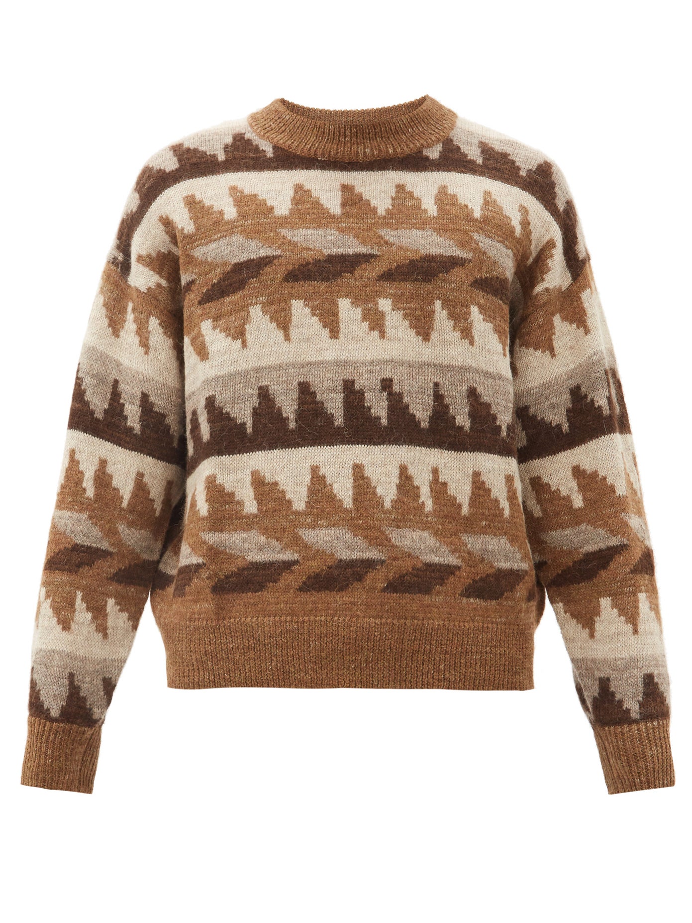 Knitwear Garnish Sweattshirt Knitted Sweater Garnish Sweatshirt