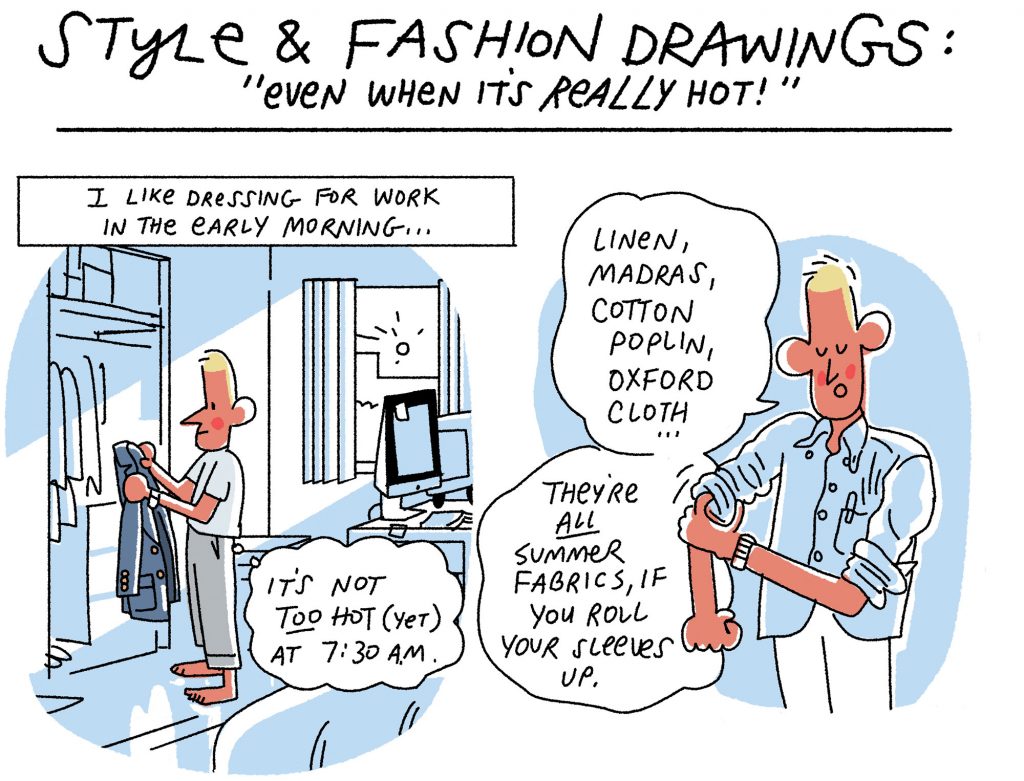 Style & Fashion Drawings: Even When It’s Hot