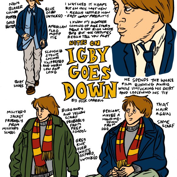 Style & Fashion Drawings: Notes On Igby Goes Down