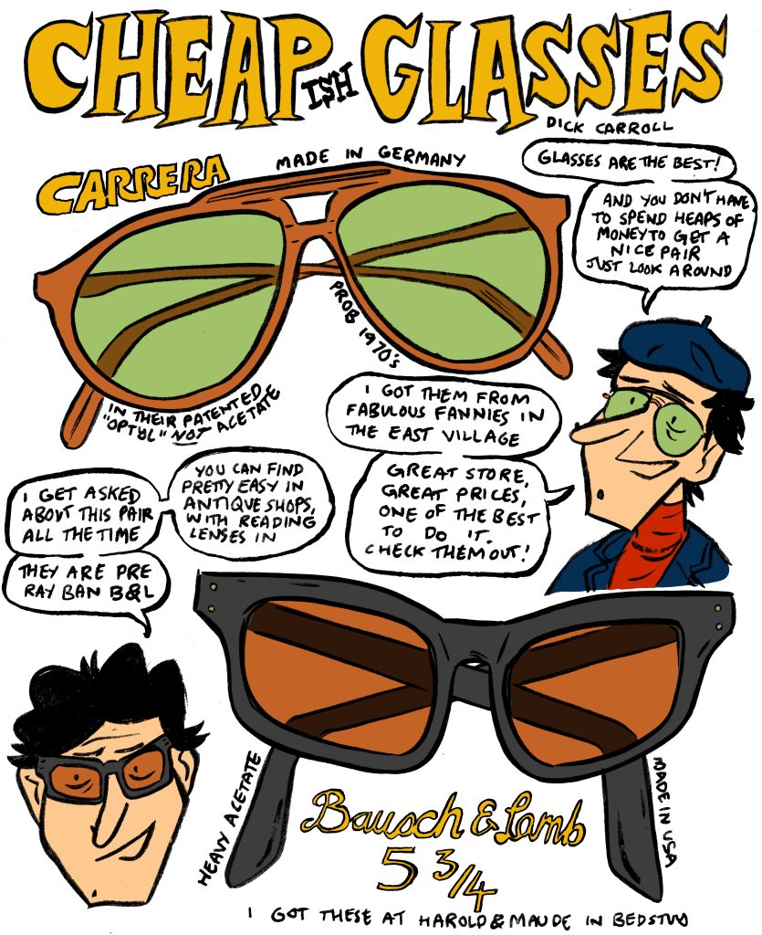 Style & Fashion Drawings: Cheapish Glasses