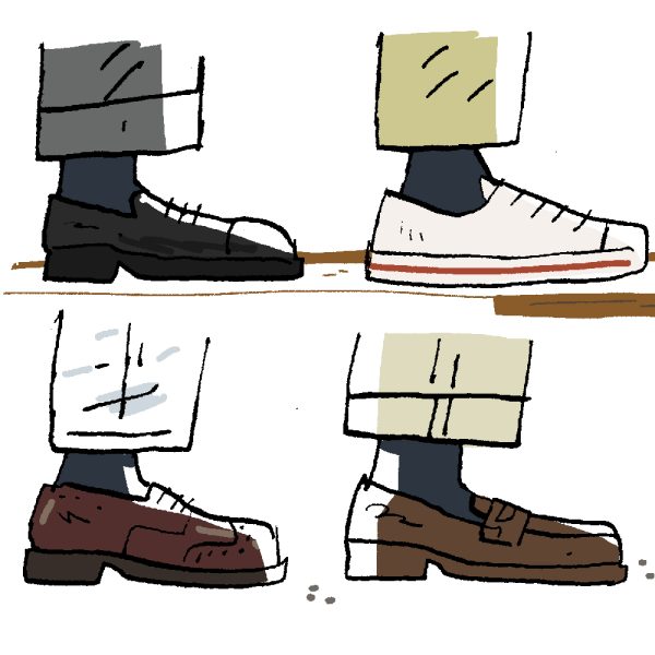 Style & Fashion Drawings: Safe Navy Socks Or..???