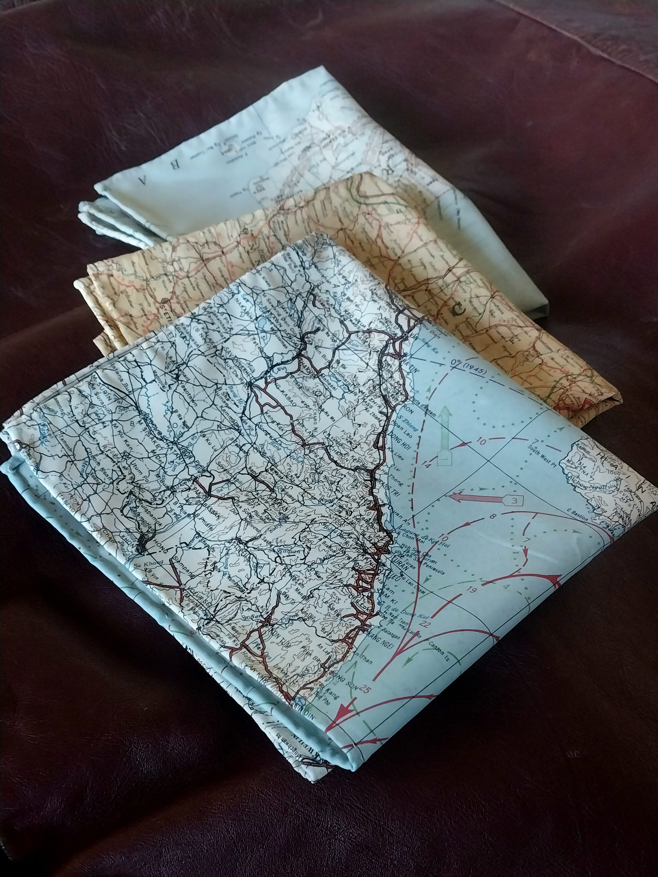 Mid-Century Escape Map Silk Pocket Squares Are Back!