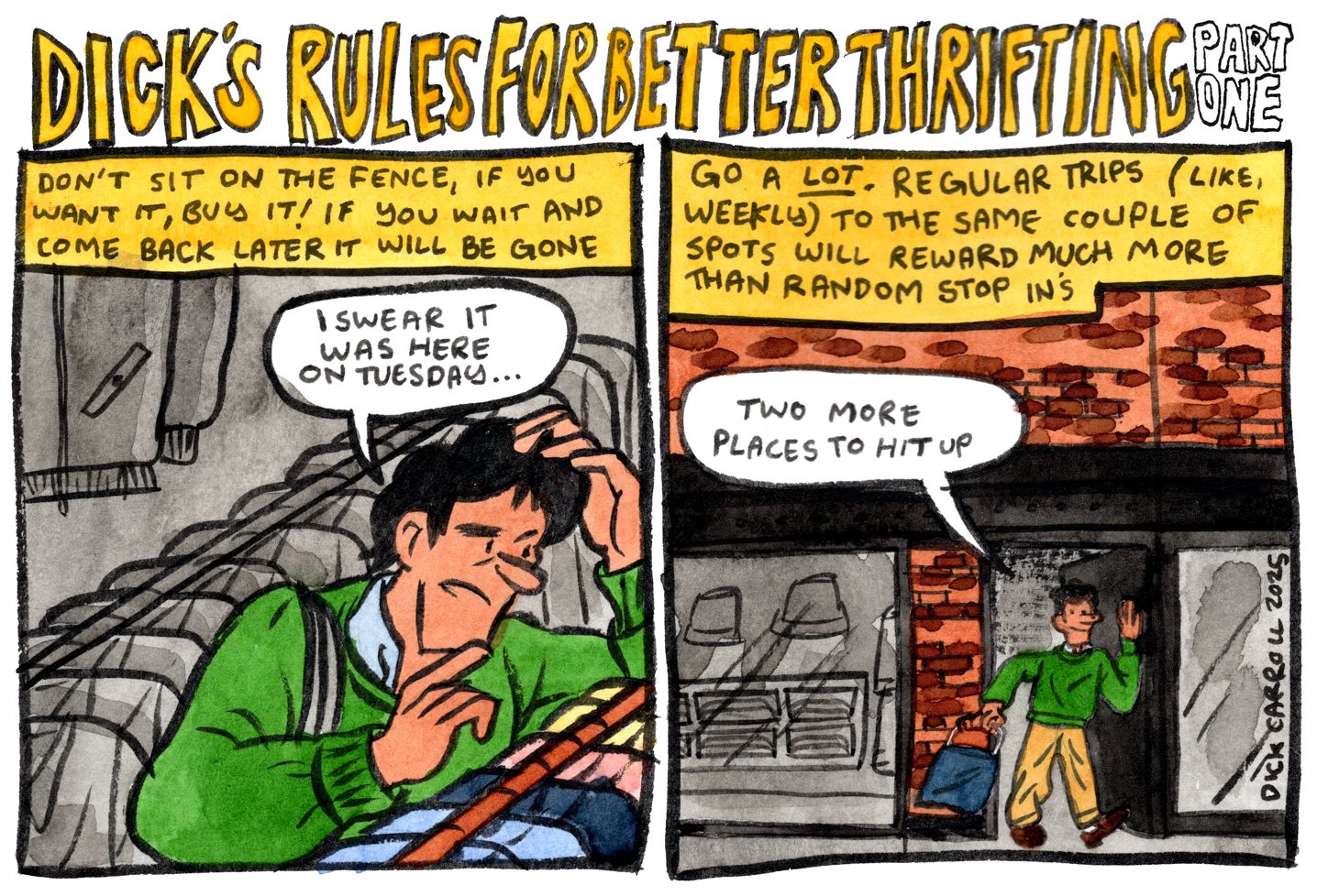 Style & Fashion Drawings: Thrifting Tips, Part One