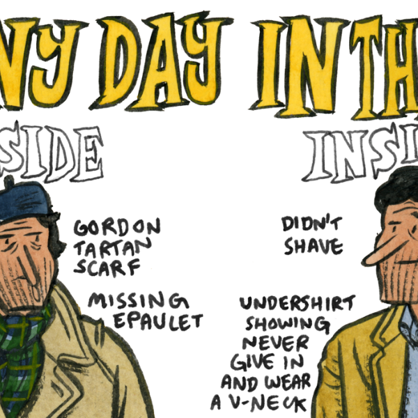 Style & Fashion Drawings: Rain and Ice in the City